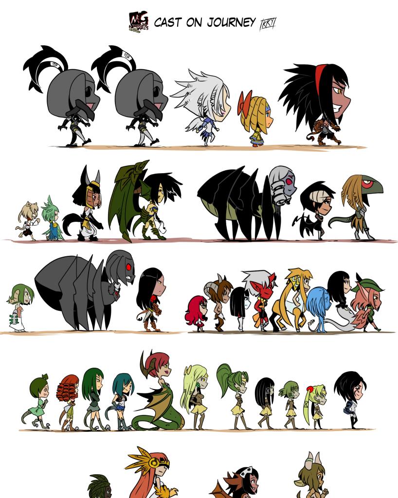 Monster girls on tour - Episode 128, Page 1: Page 128